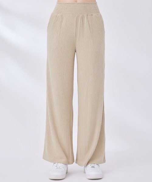 Spiritual Gangster（スピリチュアルギャングスター）の「【SPIRITUAL GANGSTER】ハーモニーリブワイドレッグパンツ（その他パンツ・レディース・キナリ/ブラック・X-SMALL）」の14枚目の写真