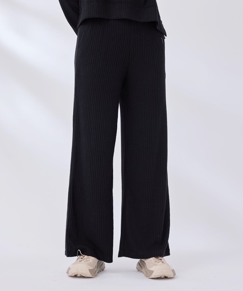 Spiritual Gangster（スピリチュアルギャングスター）の「【SPIRITUAL GANGSTER】ハーモニーリブワイドレッグパンツ（その他パンツ・レディース・キナリ/ブラック・X-SMALL）」の11枚目の写真