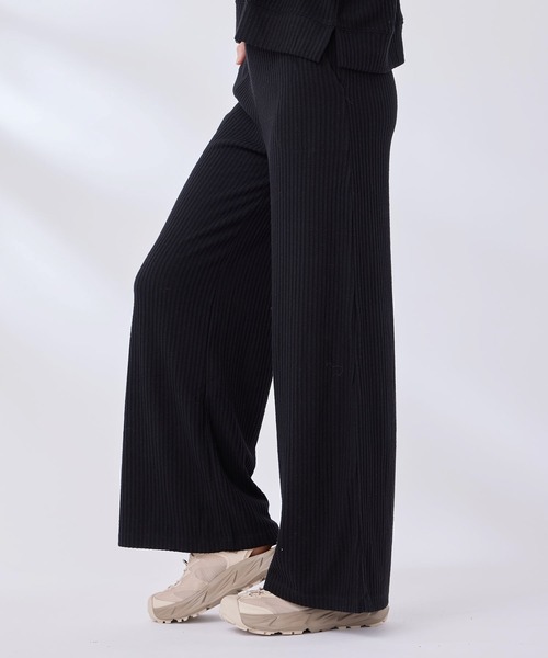 Spiritual Gangster（スピリチュアルギャングスター）の「【SPIRITUAL GANGSTER】ハーモニーリブワイドレッグパンツ（その他パンツ・レディース・キナリ/ブラック・X-SMALL）」の12枚目の写真