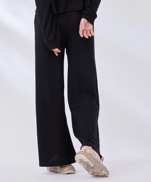 Spiritual Gangster（スピリチュアルギャングスター）の「【SPIRITUAL GANGSTER】ハーモニーリブワイドレッグパンツ（その他パンツ・レディース・キナリ/ブラック・X-SMALL）」の13枚目の写真