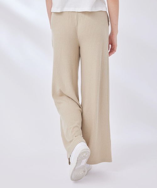 Spiritual Gangster（スピリチュアルギャングスター）の「【SPIRITUAL GANGSTER】ハーモニーリブワイドレッグパンツ（その他パンツ・レディース・キナリ/ブラック・X-SMALL）」の6枚目の写真