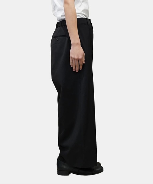 yoko sakamoto（ヨーコサカモト）の「【YOKO SAKAMOTO】 SUIT BAGGY TROUSERS（スラックス・メンズ・ブラック・LARGE/SMALL/MEDIUM）」の2枚目の写真