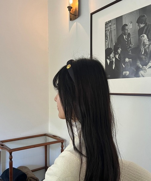 fiere（フィエール）の「韓国っぽレトロカチューシャ（カチューシャ・レディース・ブラック・FREE）」の4枚目の写真