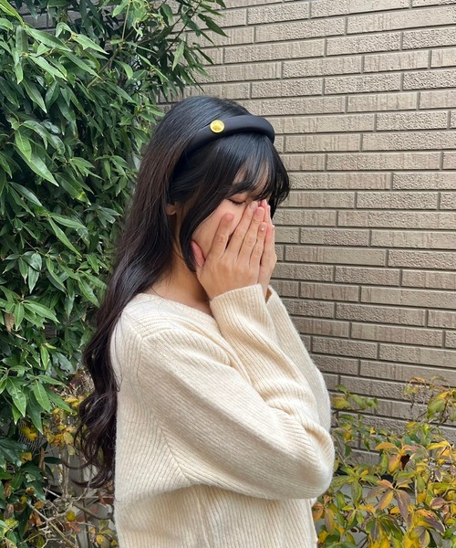 fiere（フィエール）の「韓国っぽレトロカチューシャ（カチューシャ・レディース・ブラック・FREE）」の7枚目の写真