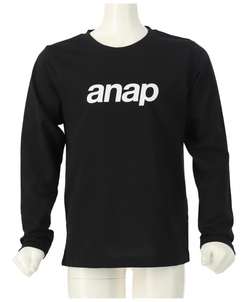 ANAP kids(アナップキッズ)の「anapロゴプリントロンT長袖Tシャツ(Tシャツ/カットソー・キッズ・ブラック/ホワイト/ラベンダー・120cm/130cm/110cm/100cm)」の20枚目の写真