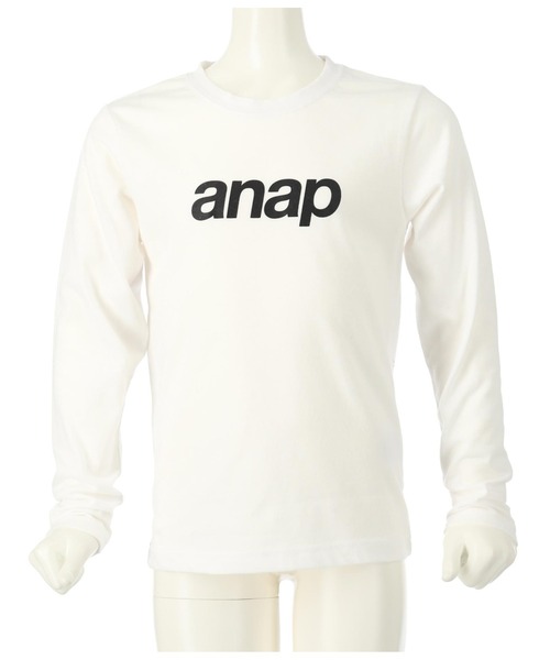 ANAP kids(アナップキッズ)の「anapロゴプリントロンT長袖Tシャツ(Tシャツ/カットソー・キッズ・ブラック/ホワイト/ラベンダー・120cm/130cm/110cm/100cm)」の21枚目の写真