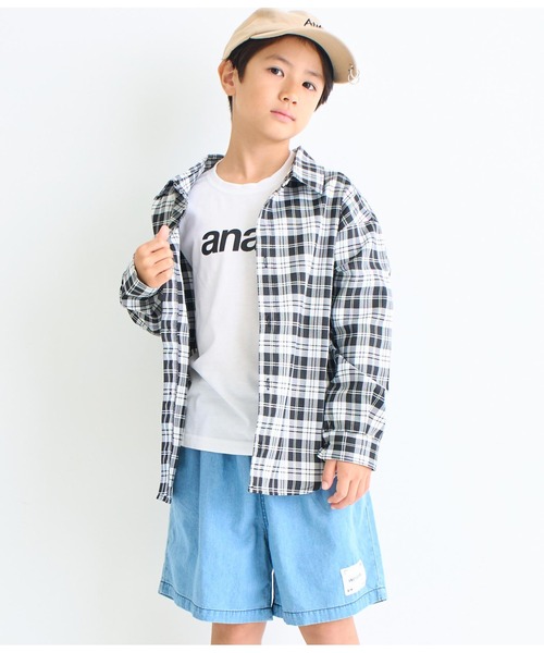 ANAP kids(アナップキッズ)の「anapロゴプリントロンT長袖Tシャツ(Tシャツ/カットソー・キッズ・ブラック/ホワイト/ラベンダー・120cm/130cm/110cm/100cm)」の15枚目の写真