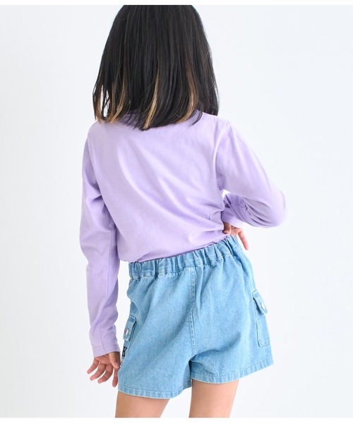 ANAP kids(アナップキッズ)の「anapロゴプリントロンT長袖Tシャツ(Tシャツ/カットソー・キッズ・ブラック/ホワイト/ラベンダー・120cm/130cm/110cm/100cm)」の8枚目の写真
