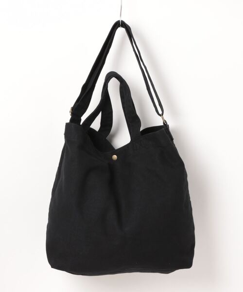 Right-on（ライトオン）の「【Hollywood athletic co】2WAYショルダーバッグ（トートバッグ・メンズ・キナリ/ブラック・ONE SIZE）」の3枚目の写真