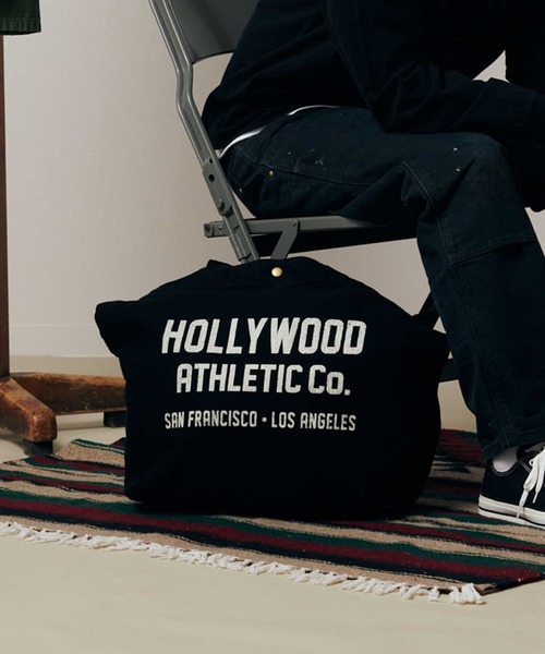 Right-on（ライトオン）の「【Hollywood athletic co】2WAYショルダーバッグ（トートバッグ・メンズ・キナリ/ブラック・ONE SIZE）」の2枚目の写真