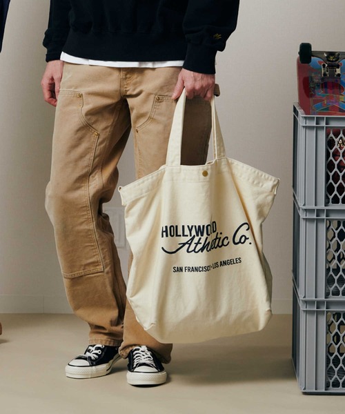 Right-on（ライトオン）の「【Hollywood athletic co】2WAYショルダーバッグ（トートバッグ・メンズ・キナリ/ブラック・ONE SIZE）」の14枚目の写真