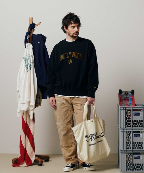 Right-on（ライトオン）の「【Hollywood athletic co】2WAYショルダーバッグ（トートバッグ・メンズ・キナリ/ブラック・ONE SIZE）」の19枚目の写真