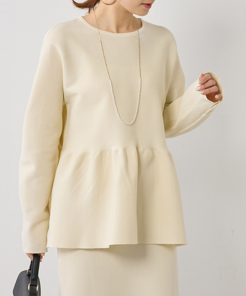 PUAL CE CIN(ピュアルセシン)の「ロングパールネックレス(ネックレス・レディース・ゴールド・ONE SIZE)」の1枚目の写真