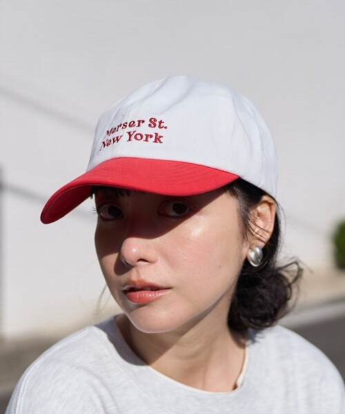 FREAK'S STORE（フリークスストア）の「ツートーンキャップ（キャップ・レディース・ブルー/レッド・ONE SIZE）」の7枚目の写真