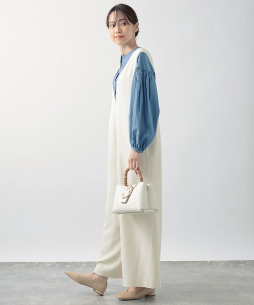 BARNYARDSTORM（バンヤードストーム）の「BARNYARDSTORM / 【LE VERNIS】CハンドBAG（ハンドバッグ・レディース・ブラウン/オフホワイト・FREE）」の20枚目の写真