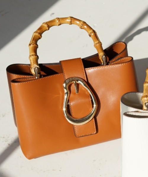 BARNYARDSTORM（バンヤードストーム）の「BARNYARDSTORM / 【LE VERNIS】CハンドBAG（ハンドバッグ・レディース・ブラウン/オフホワイト・FREE）」の8枚目の写真