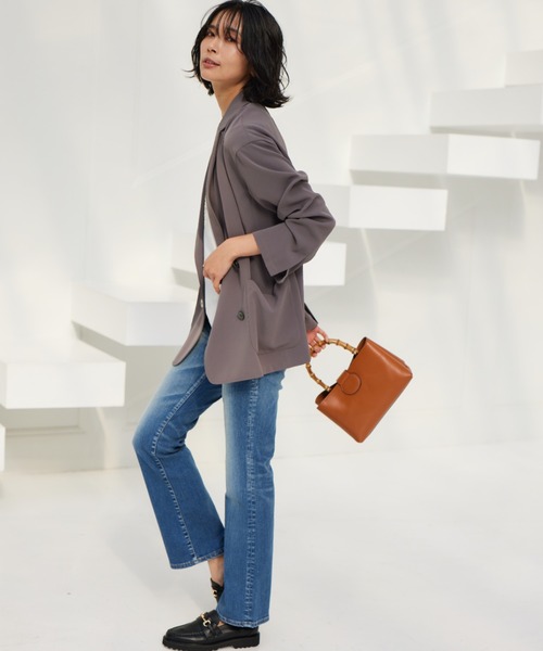 BARNYARDSTORM（バンヤードストーム）の「BARNYARDSTORM / 【LE VERNIS】CハンドBAG（ハンドバッグ・レディース・ブラウン/オフホワイト・FREE）」の6枚目の写真