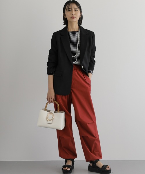 BARNYARDSTORM（バンヤードストーム）の「BARNYARDSTORM / 【LE VERNIS】CハンドBAG（ハンドバッグ・レディース・ブラウン/オフホワイト・FREE）」の12枚目の写真