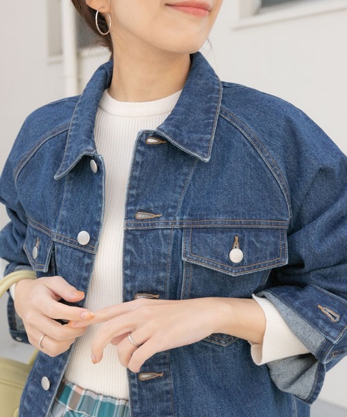 URBAN RESEARCH DOORS(アーバンリサーチドアーズ)の「ハイツイストコットンリブニット(ニット/セーター・レディース・アイボリー/ミント/ネイビー・MEDIUM)」の13枚目の写真