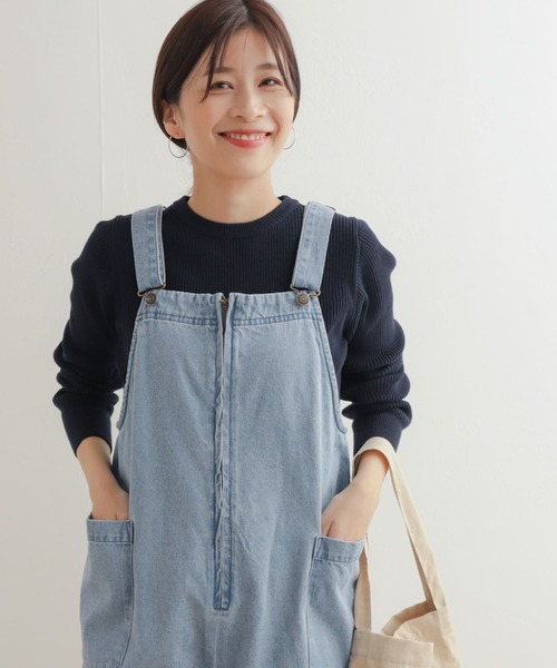 URBAN RESEARCH DOORS(アーバンリサーチドアーズ)の「ハイツイストコットンリブニット(ニット/セーター・レディース・アイボリー/ミント/ネイビー・MEDIUM)」の15枚目の写真