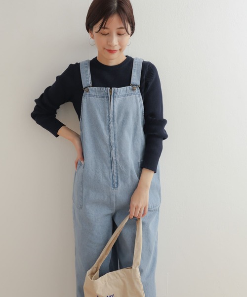 URBAN RESEARCH DOORS(アーバンリサーチドアーズ)の「ハイツイストコットンリブニット(ニット/セーター・レディース・アイボリー/ミント/ネイビー・MEDIUM)」の19枚目の写真