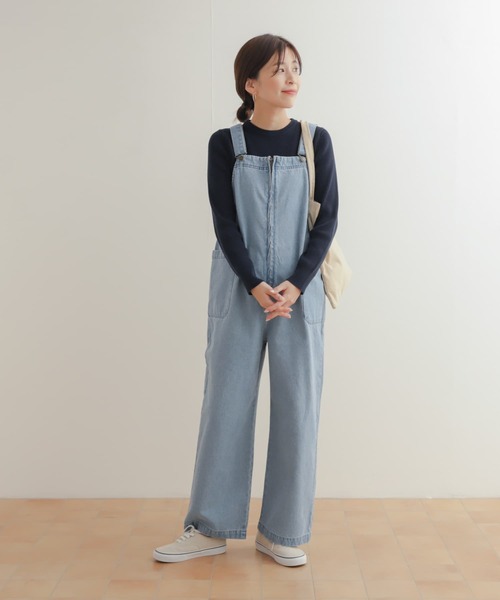 URBAN RESEARCH DOORS(アーバンリサーチドアーズ)の「ハイツイストコットンリブニット(ニット/セーター・レディース・アイボリー/ミント/ネイビー・MEDIUM)」の21枚目の写真