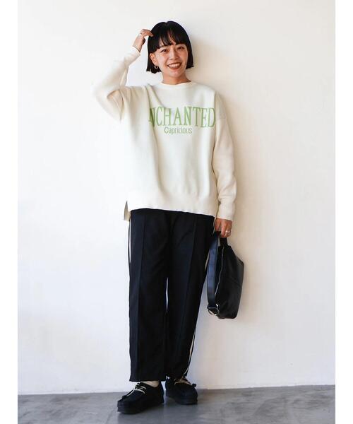 AMERICAN HOLIC（アメリカンホリック）の「ロゴニットプルオーバー（ニット/セーター・レディース・ネイビー/グレー系その他/アイボリー・L/M）」の19枚目の写真