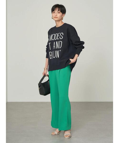 AMERICAN HOLIC（アメリカンホリック）の「ロゴニットプルオーバー（ニット/セーター・レディース・ネイビー/グレー系その他/アイボリー・L/M）」の3枚目の写真