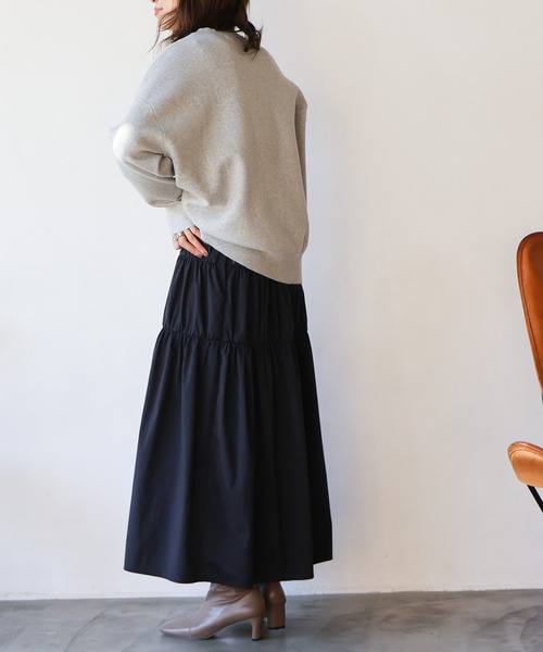 AMERICAN HOLIC（アメリカンホリック）の「ロゴニットプルオーバー（ニット/セーター・レディース・ネイビー/グレー系その他/アイボリー・L/M）」の8枚目の写真