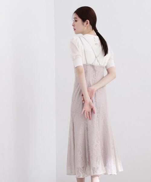 PROPORTION BODY DRESSING（プロポーションボディドレッシング）の「＜Ｅ＞マーメイドレースキャミワンピ / 1214147302（ワンピース・レディース・ダークグレー/グリーン/グレー・SMALL/MEDIUM）」の5枚目の写真