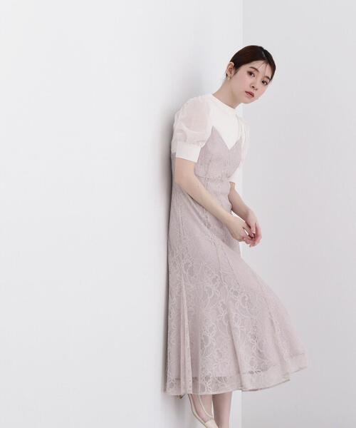 PROPORTION BODY DRESSING（プロポーションボディドレッシング）の「＜Ｅ＞マーメイドレースキャミワンピ / 1214147302（ワンピース・レディース・ダークグレー/グリーン/グレー・SMALL/MEDIUM）」の6枚目の写真