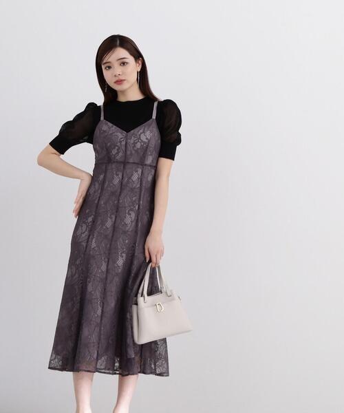PROPORTION BODY DRESSING（プロポーションボディドレッシング）の「＜Ｅ＞マーメイドレースキャミワンピ / 1214147302（ワンピース・レディース・ダークグレー/グリーン/グレー・SMALL/MEDIUM）」の17枚目の写真