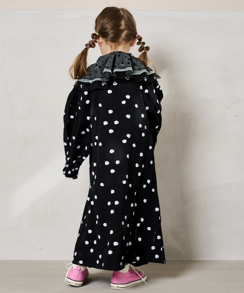 CALMIA（カルミア）の「ドットチュールフリルカラー（kids/FREE）（付け襟・キッズ・ブラック/オレンジ・FREE）」の8枚目の写真