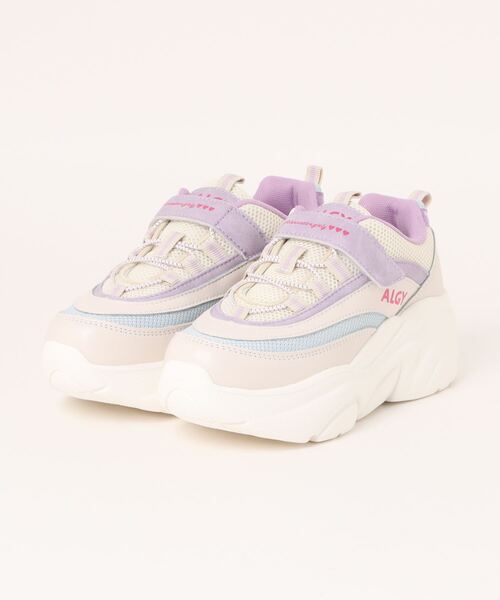 algy（アルジー）の「ALGY アルジー キッズ ボリュームソールスニーカー 厚底 4029（スニーカー・キッズ・パープル/ブラック/ピンク・23.5cm/23.0cm/24.0cm/22.0cm）」の3枚目の写真