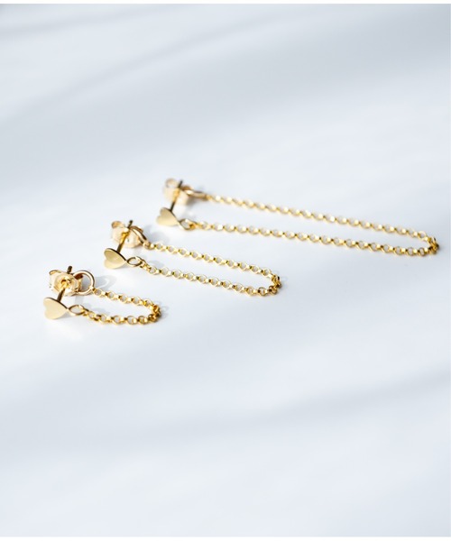 Meach.（ミーチ）の「【Meach.】14kgfチェーンフープピアス