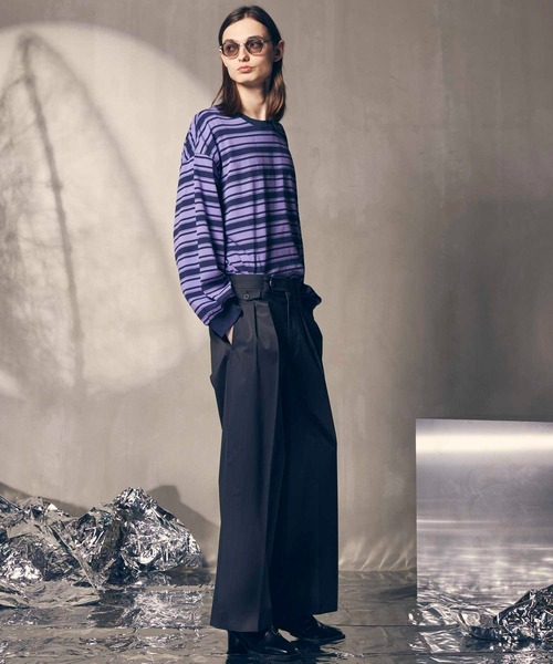 Maison Special 22AW ボーダープライムオーバーロングカットソー Maison Special 22AW ボーダープライムオーバーロングカットソー