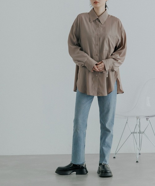 CE'E_SE'E（シーシー）の「とろみサテンシャツ（シャツ/ブラウス