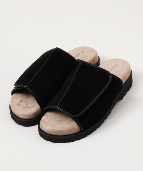 RAGEBLUE（レイジブルー）の「センターシーム/フェイクスウェードサンダル（サンダル・メンズ・ブラック・LARGE/MEDIUM）」の5枚目の写真
