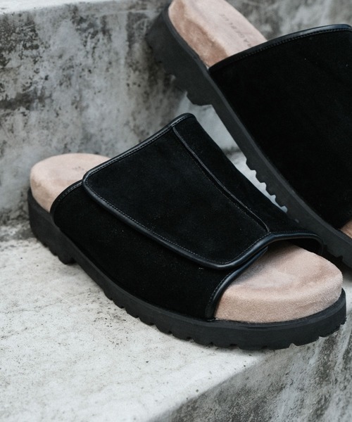 RAGEBLUE（レイジブルー）の「センターシーム/フェイクスウェードサンダル（サンダル・メンズ・ブラック・LARGE/MEDIUM）」の13枚目の写真