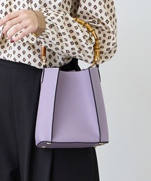 NICOLE white | バンブーハンドル2WAY BAG(ハンドバッグ)