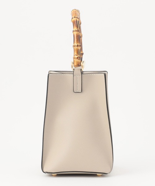 NICOLE white(ニコルホワイト)の「バンブーハンドル2WAY BAG(ハンドバッグ・レディース・パープル/ライトグレー・FREE)」の5枚目の写真