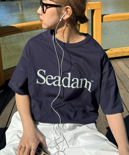 CIAOPANIC TYPY（チャオパニックティピー）の「【WEB限定】【ユニセックス】SEADAMビッグシルエットTee（Tシャツ/カットソー・メンズ・グレー/ブラック系その他/ネイビー/ホワイト系その他/ホワイト/ブラック・X-LARGE/LARGE/MEDIUM/SMALL）」の6枚目の写真