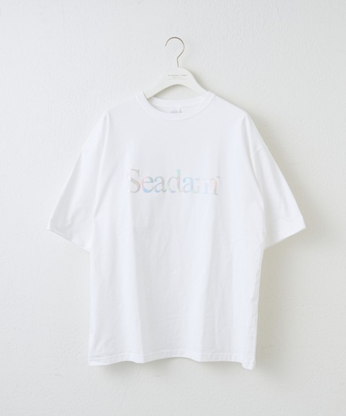 CIAOPANIC TYPY（チャオパニックティピー）の「【WEB限定】【ユニセックス】SEADAMビッグシルエットTee（Tシャツ/カットソー・メンズ・グレー/ブラック系その他/ネイビー/ホワイト系その他/ホワイト/ブラック・X-LARGE/LARGE/MEDIUM/SMALL）」の14枚目の写真
