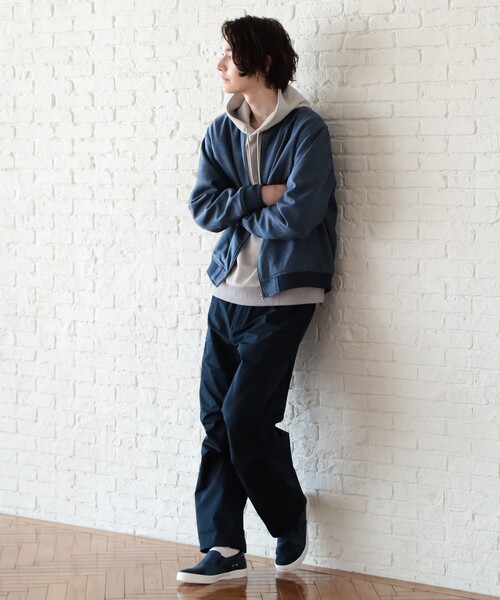 THE SHOP TK （ザ ショップ ティーケー ）の「◆【セットアップ可】シャークスキンリブブルゾン（ブルゾン・メンズ・ブラック/ネイビー/ベージュ・04/03/02）」の16枚目の写真