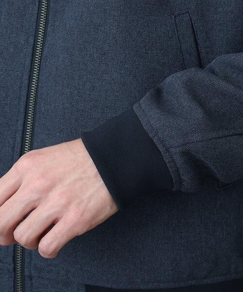 THE SHOP TK （ザ ショップ ティーケー ）の「◆【セットアップ可】シャークスキンリブブルゾン（ブルゾン・メンズ・ブラック/ネイビー/ベージュ・04/03/02）」の21枚目の写真