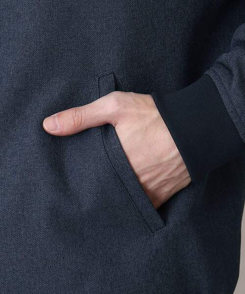 THE SHOP TK （ザ ショップ ティーケー ）の「◆【セットアップ可】シャークスキンリブブルゾン（ブルゾン・メンズ・ブラック/ネイビー/ベージュ・04/03/02）」の22枚目の写真