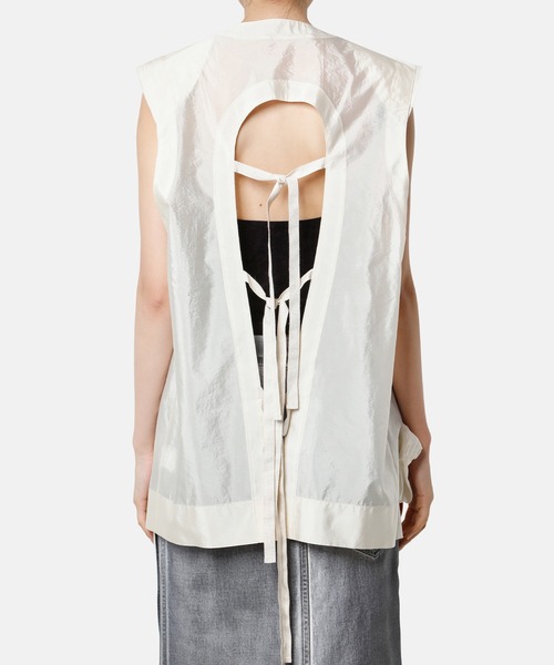 iRENE（アイレネ）の「エマージェンシーライトベスト / Emergency Light Vest（シャツ/ブラウス・レディース・ブラック/ホワイト・36）」の4枚目の写真