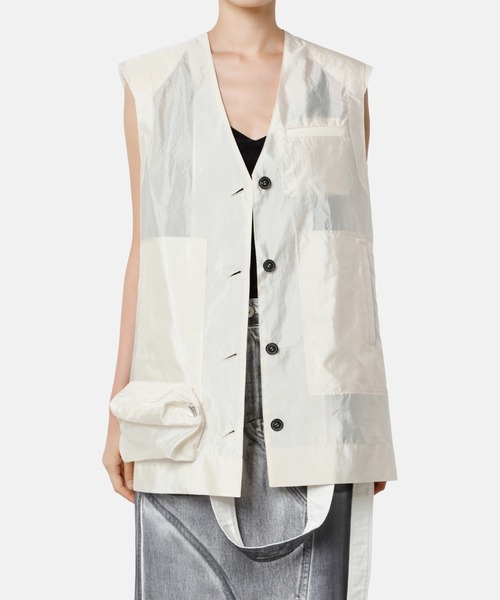iRENE（アイレネ）の「エマージェンシーライトベスト / Emergency Light Vest（シャツ/ブラウス・レディース・ブラック/ホワイト・36）」の3枚目の写真