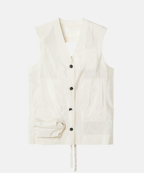 iRENE（アイレネ）の「エマージェンシーライトベスト / Emergency Light Vest（シャツ/ブラウス・レディース・ブラック/ホワイト・36）」の14枚目の写真
