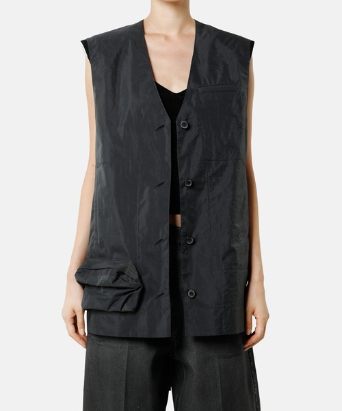 iRENE（アイレネ）の「エマージェンシーライトベスト / Emergency Light Vest（シャツ/ブラウス・レディース・ブラック/ホワイト・36）」の16枚目の写真